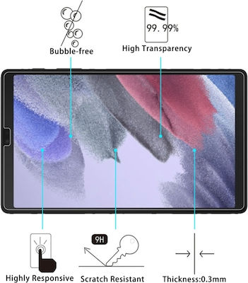 Für Samsung Galaxy Tab A7 Lite T220 9H 2.5D Explosionssicheres gehärtetes Glas