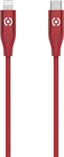 Celly USB-C zu Lightning Kabel 60W Rot 1.5m (USBCLIGHTCOLRD)