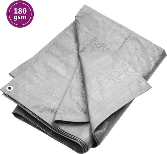 vidaXL Wasserdicht Plane 180gr/m² 10x8m. Licht Typ Gray