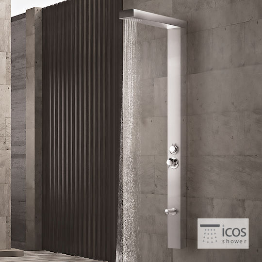 Icos Thea Mix 55x55εκ. Ασημί