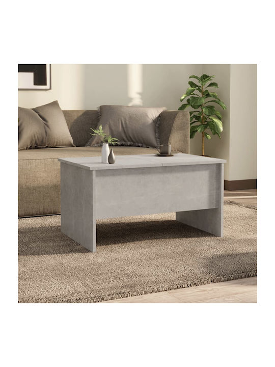 Rectangular Central Wooden Coffee Table Gray M8...