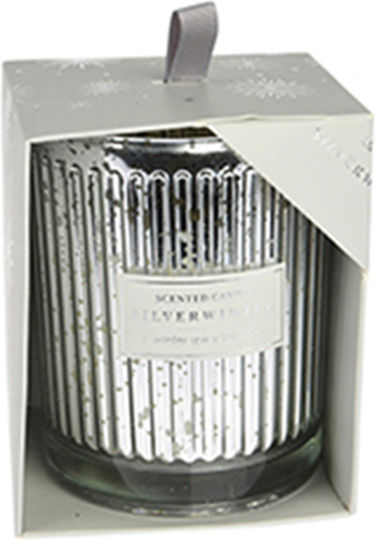Zaros Aromatic Candle in Silver Jar 8x10cm