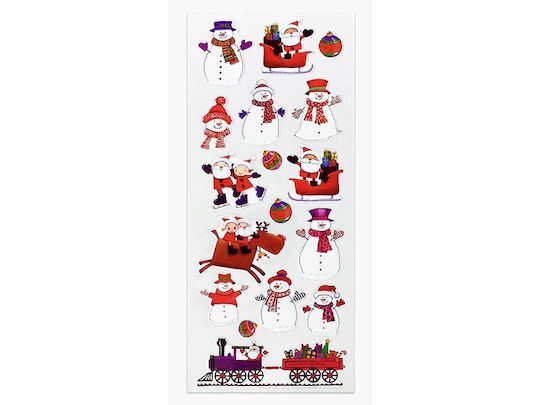 Exas Paper Χριστουγεννιάτικα Aufkleber für die Wand Xmas Train Set 11x31cm.