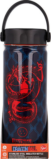 Stor Dragon Ball Kids Water Bottle Thermos Dragon Stainless Steel with Screw Cap Non Spill Black 530ml