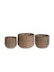 Wicker Decorative Baskets Set 3pcs