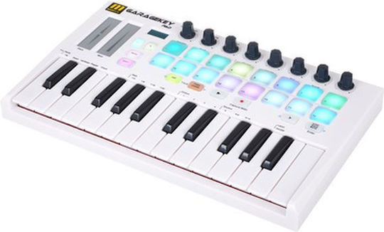 Miditech Midi Keyboard Garagekey PAD με 25 Πλήκτρα Λευκό