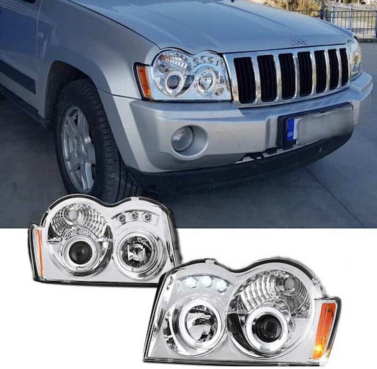 Sonar Front Lights Angel Eyes Led for Jeep Grand Cherokee 2005-2008 2pcs