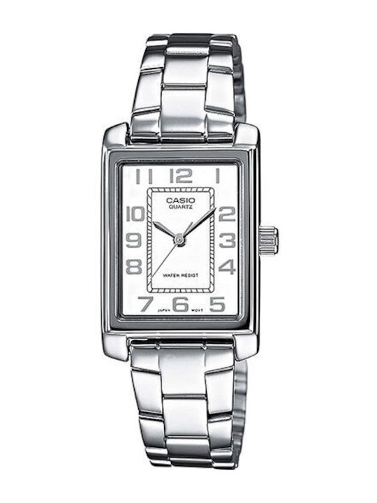 Casio Women's Watch with Silver Metal Bracelet