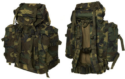 Woodland Commando US Στρατιωτικό Σακίδιο Πλάτης από Πολυεστέρα Woodland 100lt