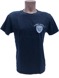Armymania Κοντομάνικο T-shirt Αεροπορίας σε Μπλε Χρώμα