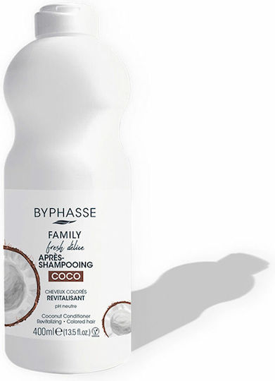 Byphasse Family Fresh Delice Coconut Conditioner Color Maintenance for Coloured Hair 400ml