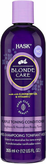 Hask Blonde Care Hair Conditioner Color Protection 355ml