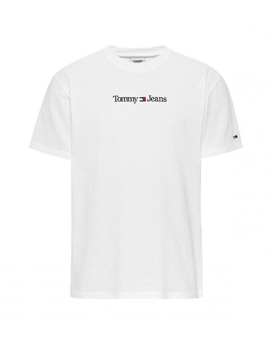 Tommy Hilfiger Ανδρικό Tshirt Λευκό με Λογότυπο DM0DM14984YBR