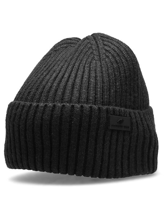 4F Knitted Beanie Cap Gray