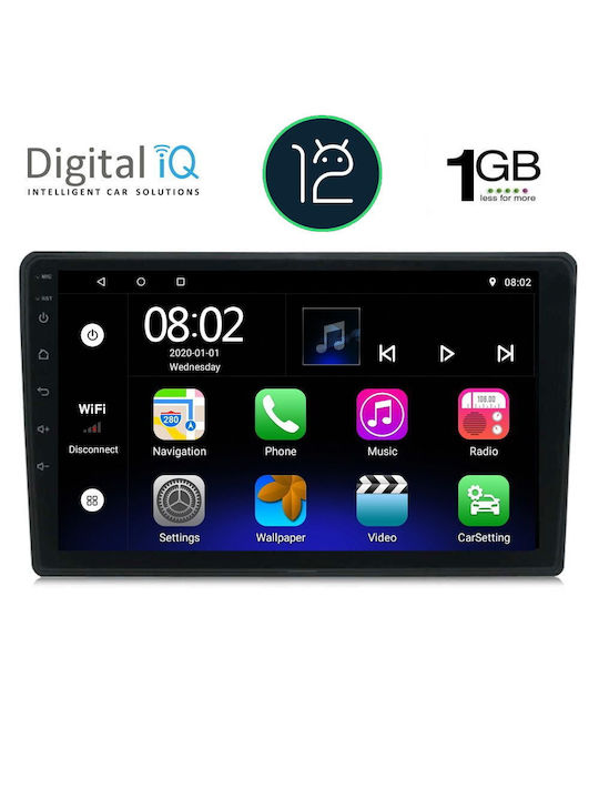 Digital IQ Car Audio System for Citroen C4 / DS4 2018+ (Bluetooth/USB/AUX/WiFi/GPS/Apple-Carplay/Android-Auto) with Touch Screen 10"