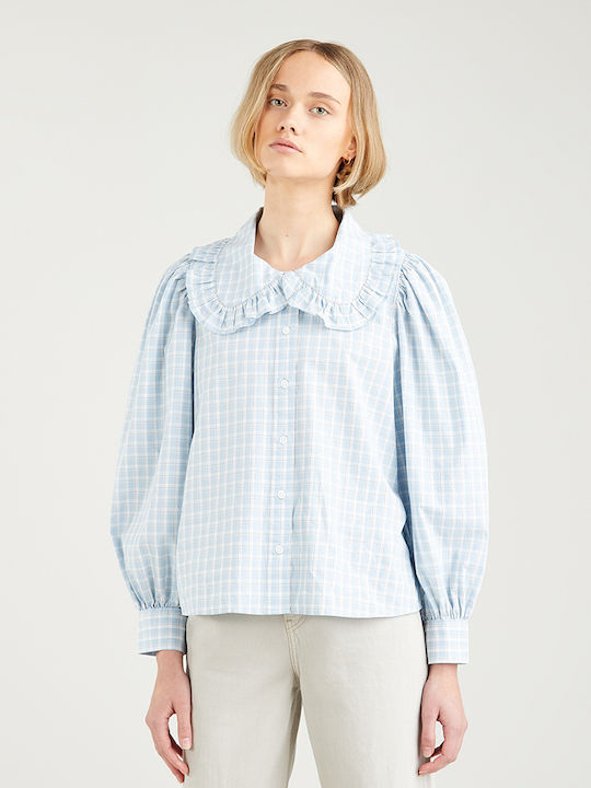 Emilie Women's Long Sleeve Shirt Light Blue