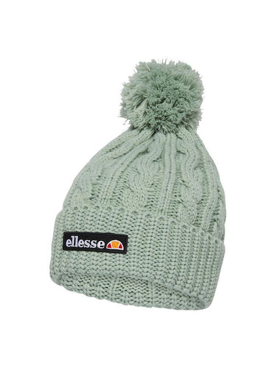 Jaida Pom Pom Beanie Γυναικείος Σκούφος με Πλεξούδες σε Πράσινο χρώμα