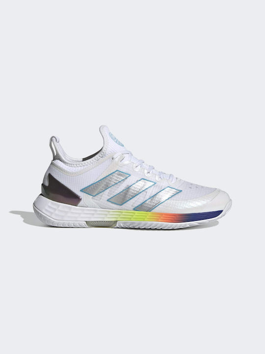 Adidas Adizero Ubersonic 4 Γυναικεία Παπούτσια Τένις για Σκληρά Γήπεδα Cloud White / Silver Metallic / Bright Cyan