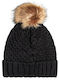 Roxy Blizzard Pom Pom Beanie Frauen Beanie Gestrickt in Schwarz Farbe ERJHA04015-KVJ0