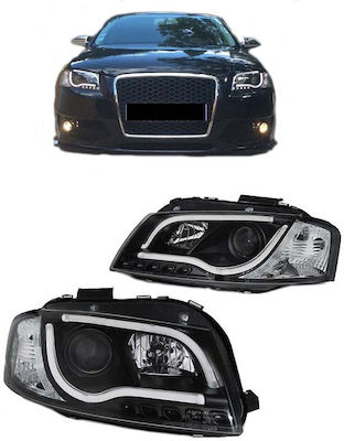 Sonar Lumini frontale Lumini LED pentru Audi A3 2003-2008 2buc