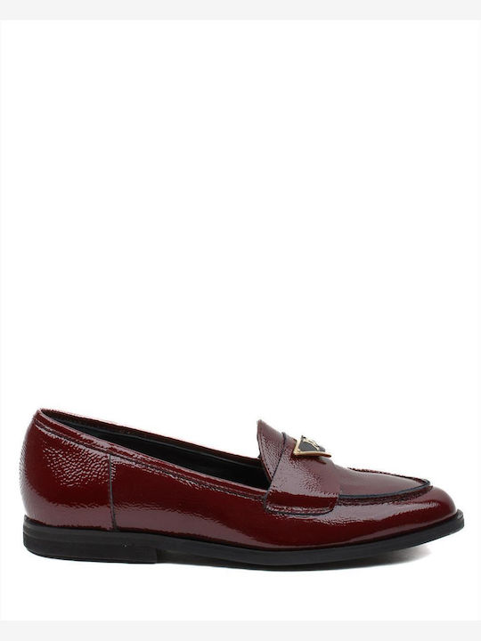 Women's Leather Loafers ZAKRO COLLECTION S108-FW22-23 BORDO BORDEAUX