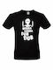 B&C T-shirt Rick And Morty Wubba Lubba Dub Dub σε Μαύρο χρώμα