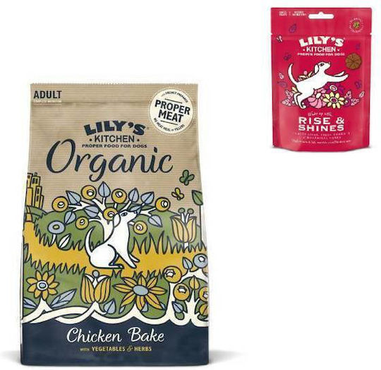 Organic Chicken Bake 7kg Dry Food Grain-Free for Adult Dogs with Chicken and Vegetables
