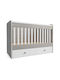 Beboulino Polymorphische Babybett Aloe Grau mit Schublade