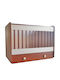 Beboulino Polymorphe Babybett Hera Eiche-Walnuss mit Matratze & Schublade
