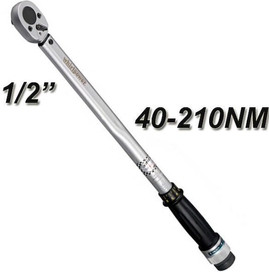 Whirlpower Δυναμόκλειδο Καρέ 1/2" Ροπής 40-210 Nm με Μήκος 53.5εκ.