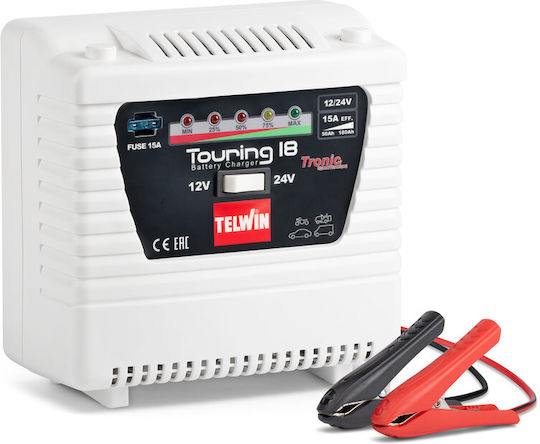 Telwin Touring 18 Batterieladegerät & -Wartungsgerät für Auto 12/24V