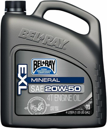 Bel-Ray EXL 20W-50 Λάδι Μοτοσυκλέτας για Τετράχρονους Κινητήρες 4lt