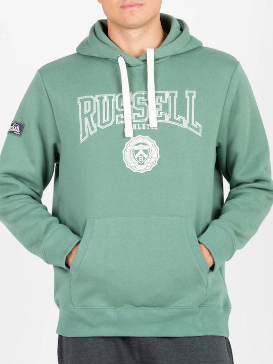 Russell Athletic Φούτερ με Κουκούλα Πράσινο