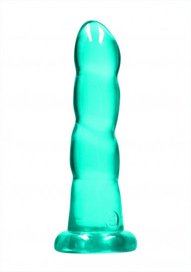 Shots Real Rock Crystal Clear Ρεαλιστικό Dildo με Βεντούζα Green 18cm