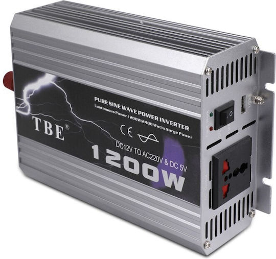 TBE TBE T24P1200-1 Pure Sine Wave Power Inverter 1200W with Input Voltage 24V