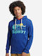 Sweatshirt with Hood Bright Blue Grit