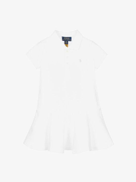 Ralph Lauren Kids Dress Short Sleeve White