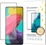 Wozinsky Case Friendly Adeziv Complet Sticlă călită pe toată fața Negru (Galaxy M53 5G)