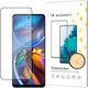 Wozinsky Case Friendly Full Glue Full Face Tempered Glass Μαύρο (Motorola Moto E32)