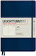Leuchtturm1917 Notizbuch 123 Blätter A5 Geregelt mit Gummiband Blau