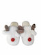 Winter Women's Slippers Reindeer Slippers White