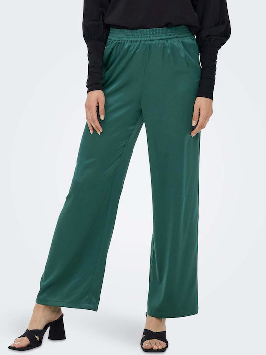 Only Wide Damen Stoff Hose Grün