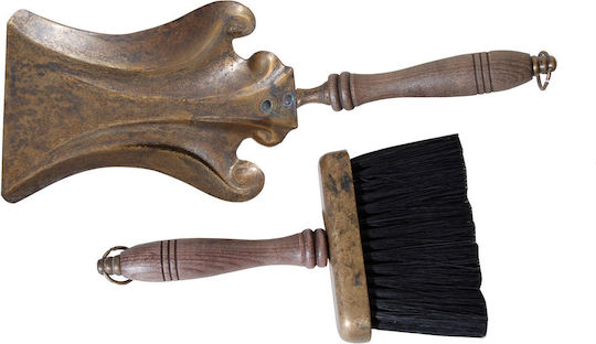 Royal Art Collection STL421/422BR Σετ Εργαλείων Τζακιού με Κρεμανταλά Μπρούτζινο