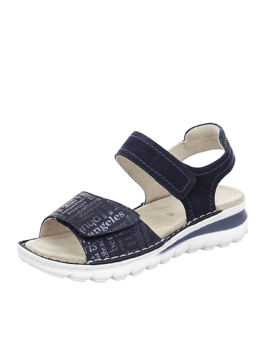 Anatomic Women's Leather Platform Shoes Navy Blue