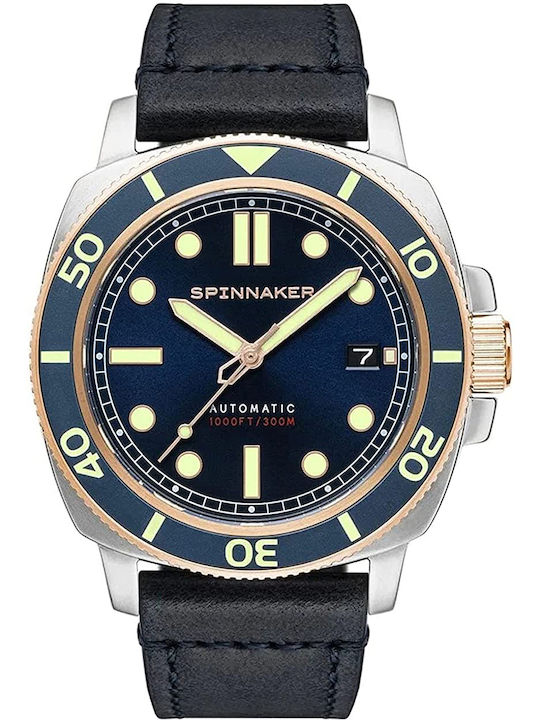 Spinnaker Hull Diver Watch Automatic with Leather Strap