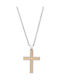 Visetti Men's Cross from Gold Plated Steel with Chain