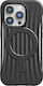 X-Doria Raptic Clutch MagSafe Back Cover Πλαστικό / Σιλικόνης 2mm Μαύρο (iPhone 14 Pro Max)