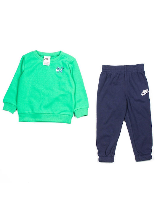 Nike Kids Sweatpants Set Green 2pcs