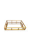 Oriana Ferelli Metallic Rectangular Decorative Tray 32x22x5.5cm
