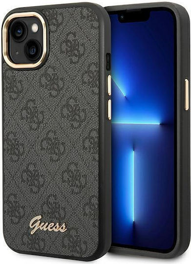 Guess Umschlag Rückseite Kunststoff Schwarz (iPhone 14)